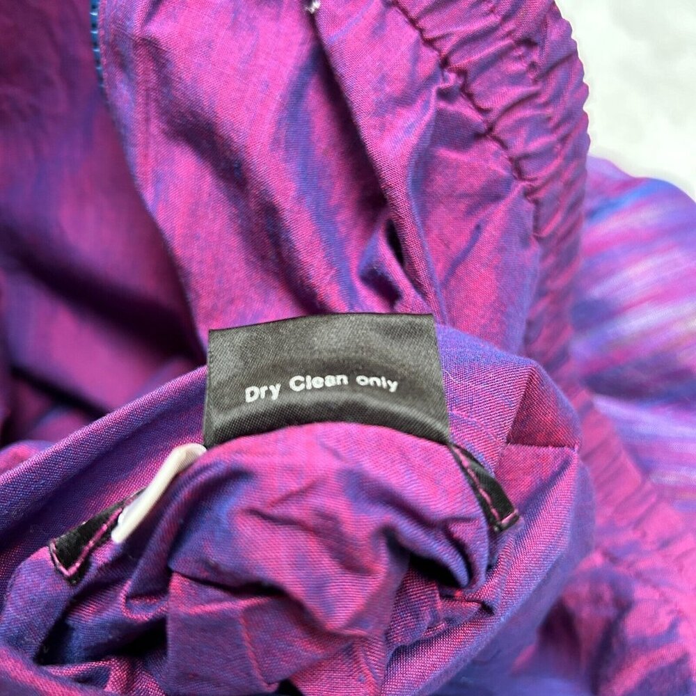 Vintage The Pilot Collection Hand Woven Cotton Reversible Jacket Small Purple - Picture 6 of 11